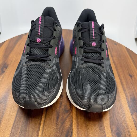 Nike Air Zoom Structure 25 Men’s Size 11.5 Black Purple Running Shoes NEW main image 8